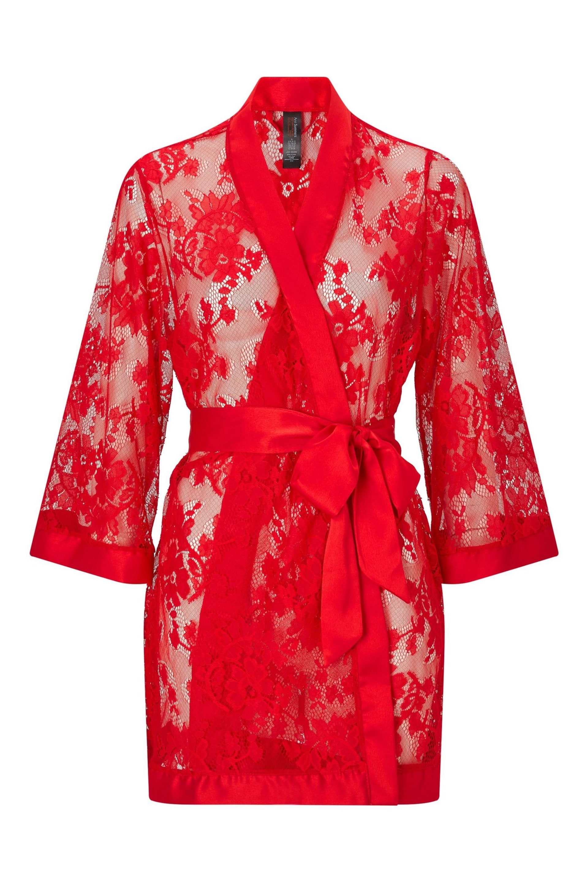 Ann Summers Red The Dark Hours Robe Dressing Gown - Image 4 of 4