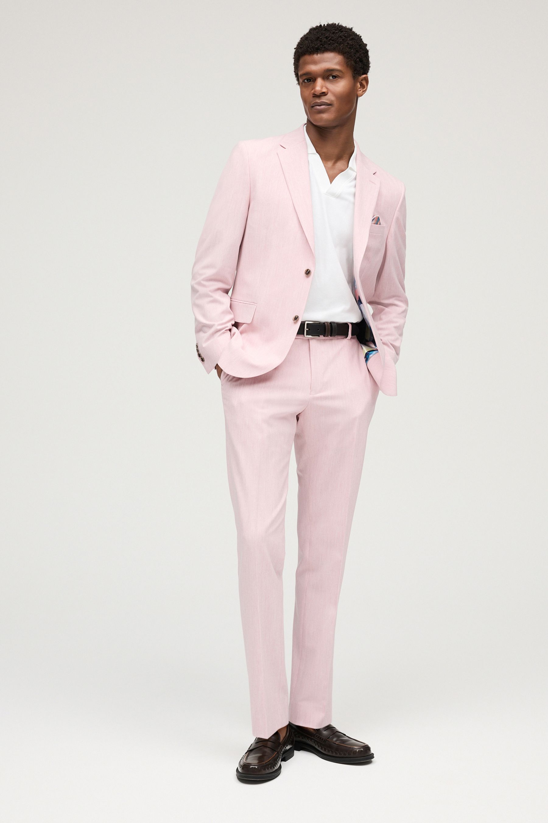 Buy Pink Slim Fit Motionflex Stretch Suit Trousers from the Next UK online shop