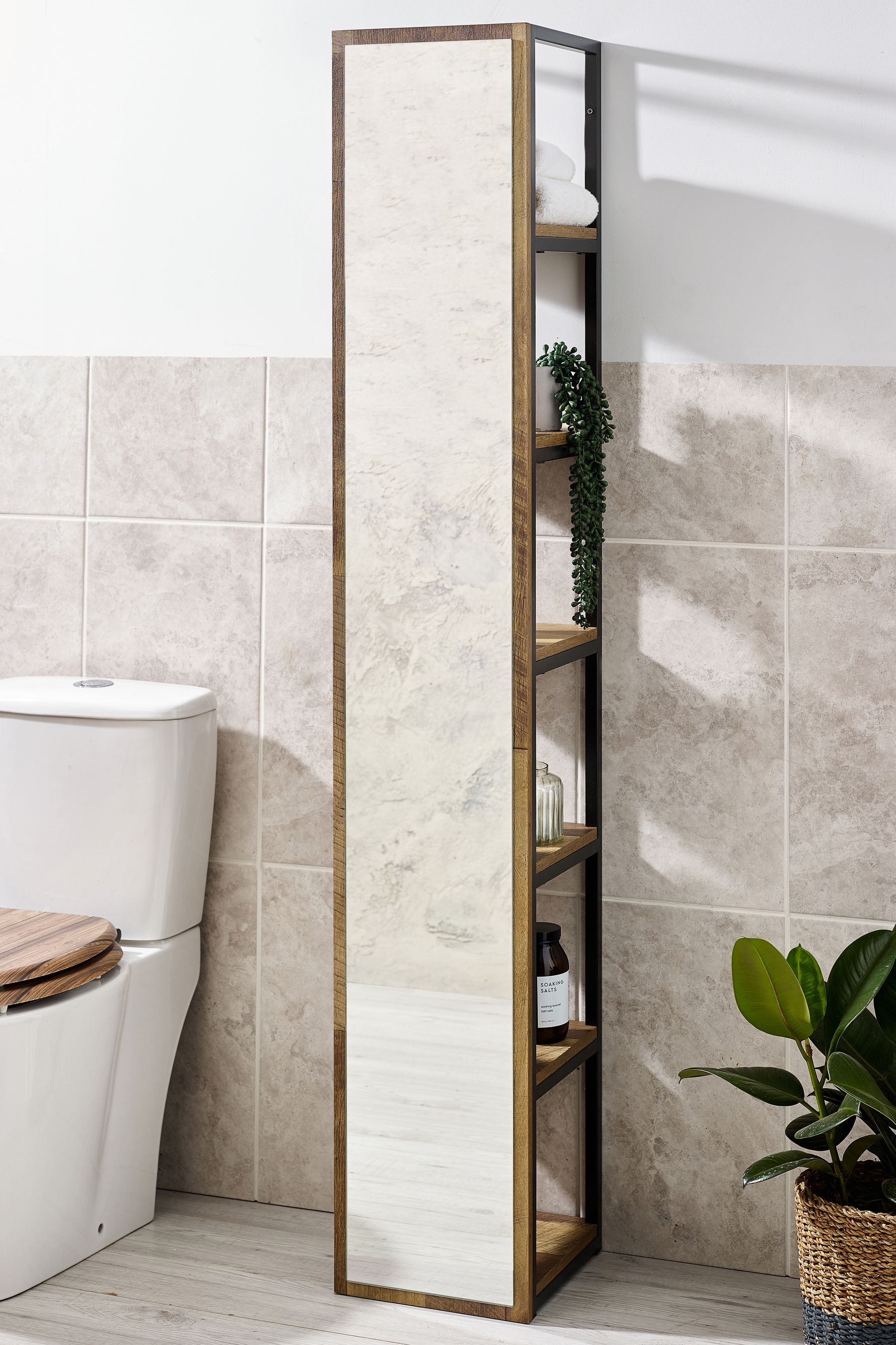 Mirror shelf deals unit