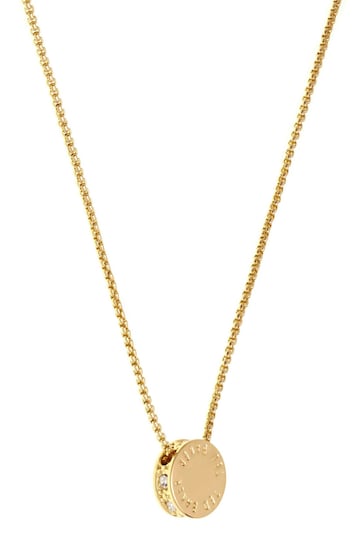 Ted Baker Gold Tone Women Sebille: Crystal Pendant Necklace