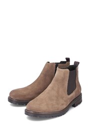 Rieker Mens Zipper Brown Boots - Image 6 of 11