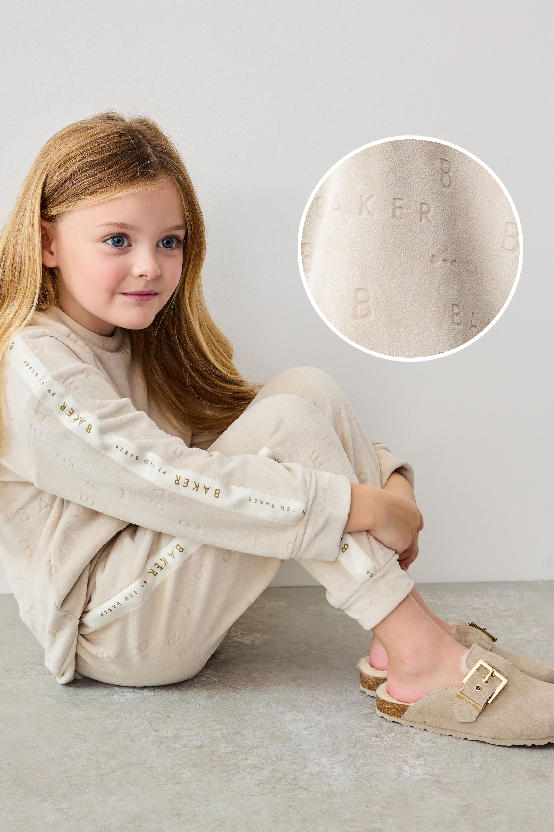Buy Baker by Ted Baker Stone Embossed Branded Pyjama Set from the Next UK online shop