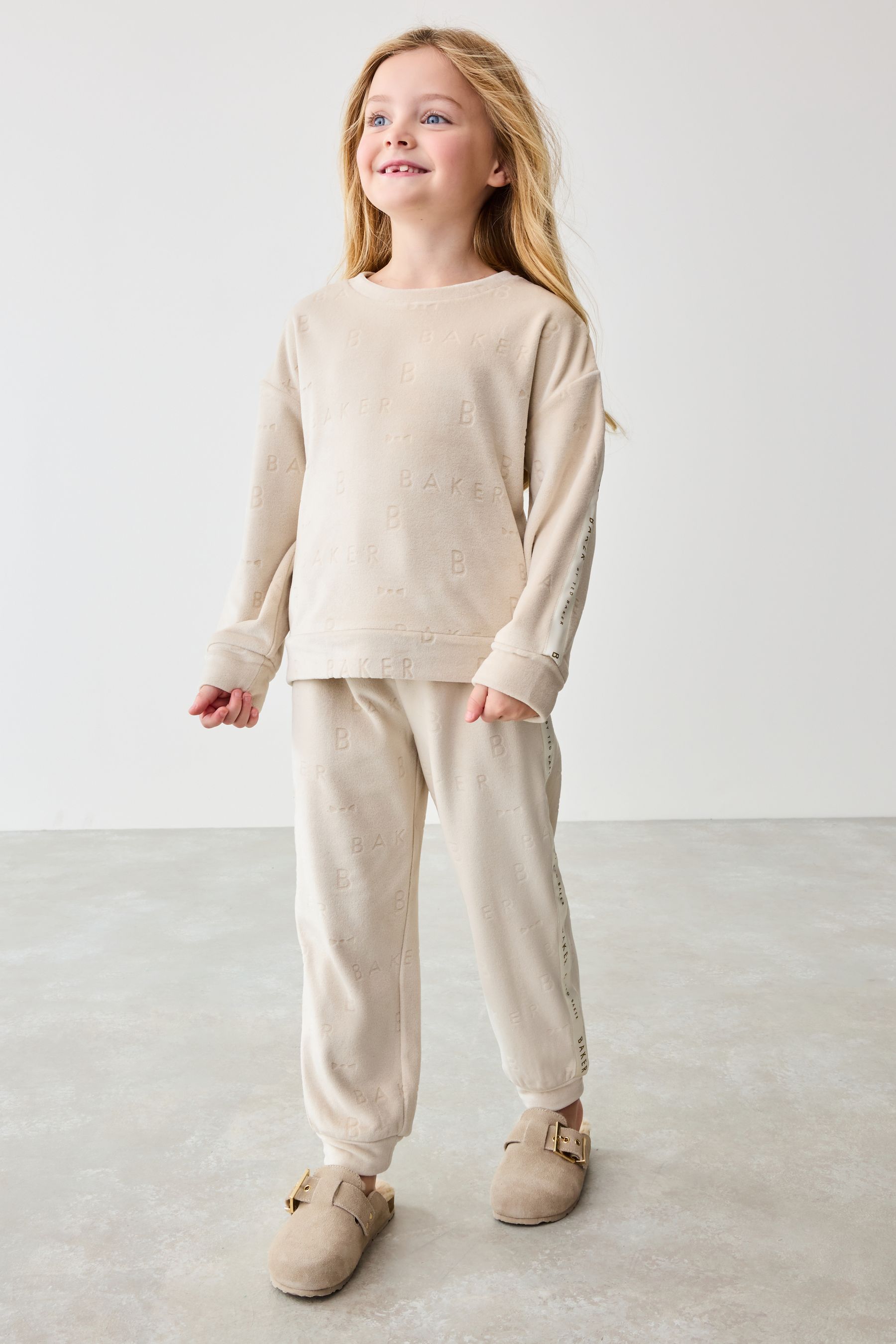 Buy Baker by Ted Baker Stone Embossed Branded Pyjama Set from the Next UK online shop