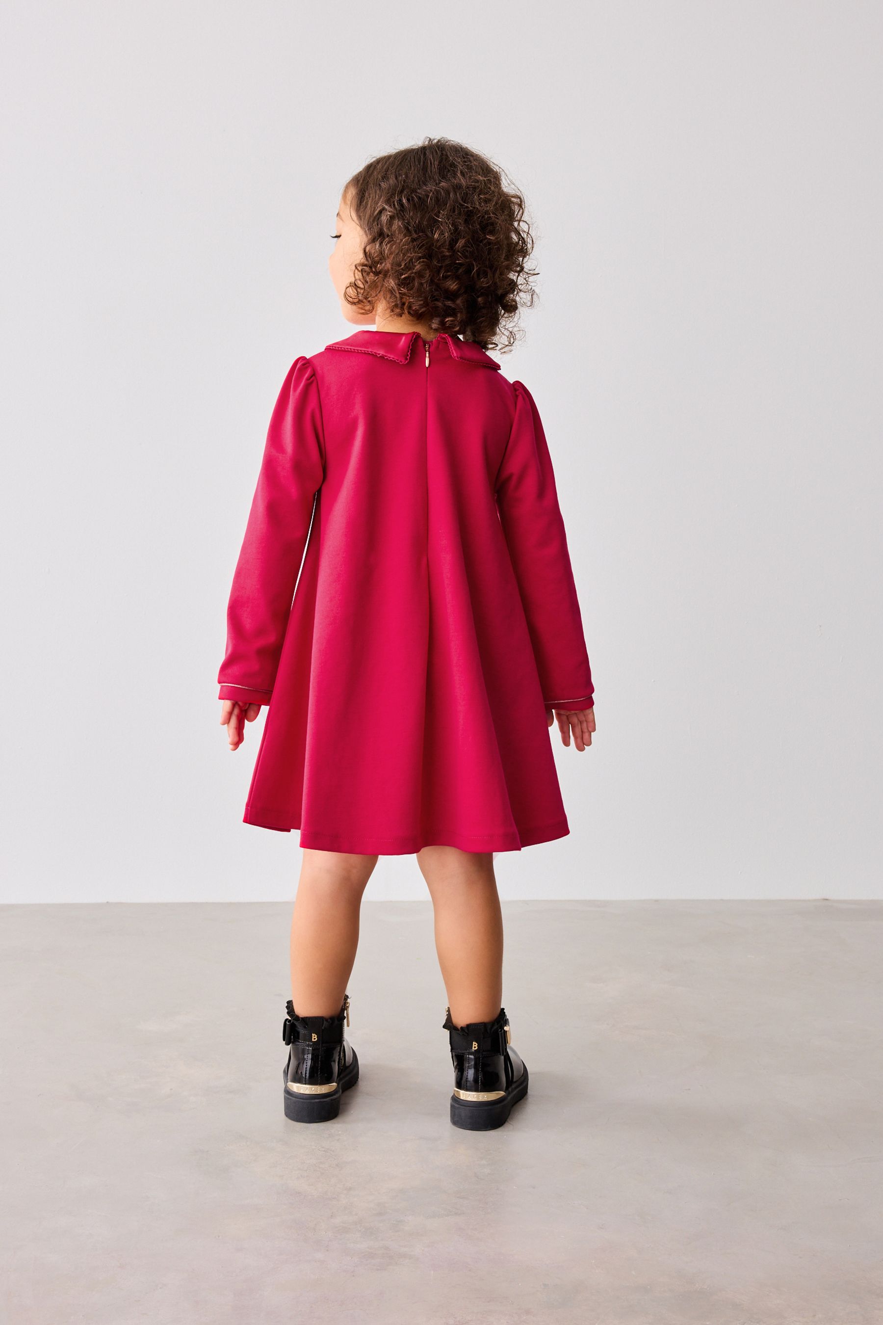 Buy Baker by Ted Baker Red Satin Collar and Bow Dress from the Next UK online shop