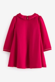 Baker by Ted Baker Red Satin Collar and Bow Dress - Image 8 of 10