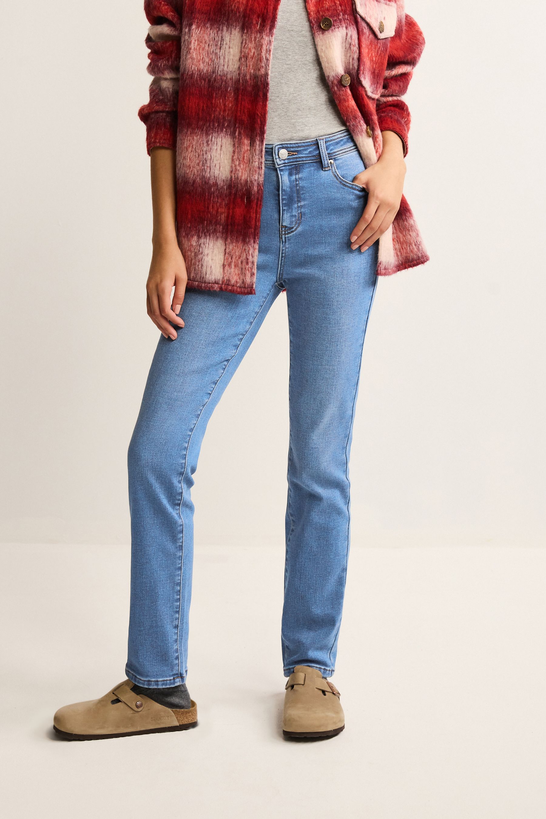 Next wet look jeans top