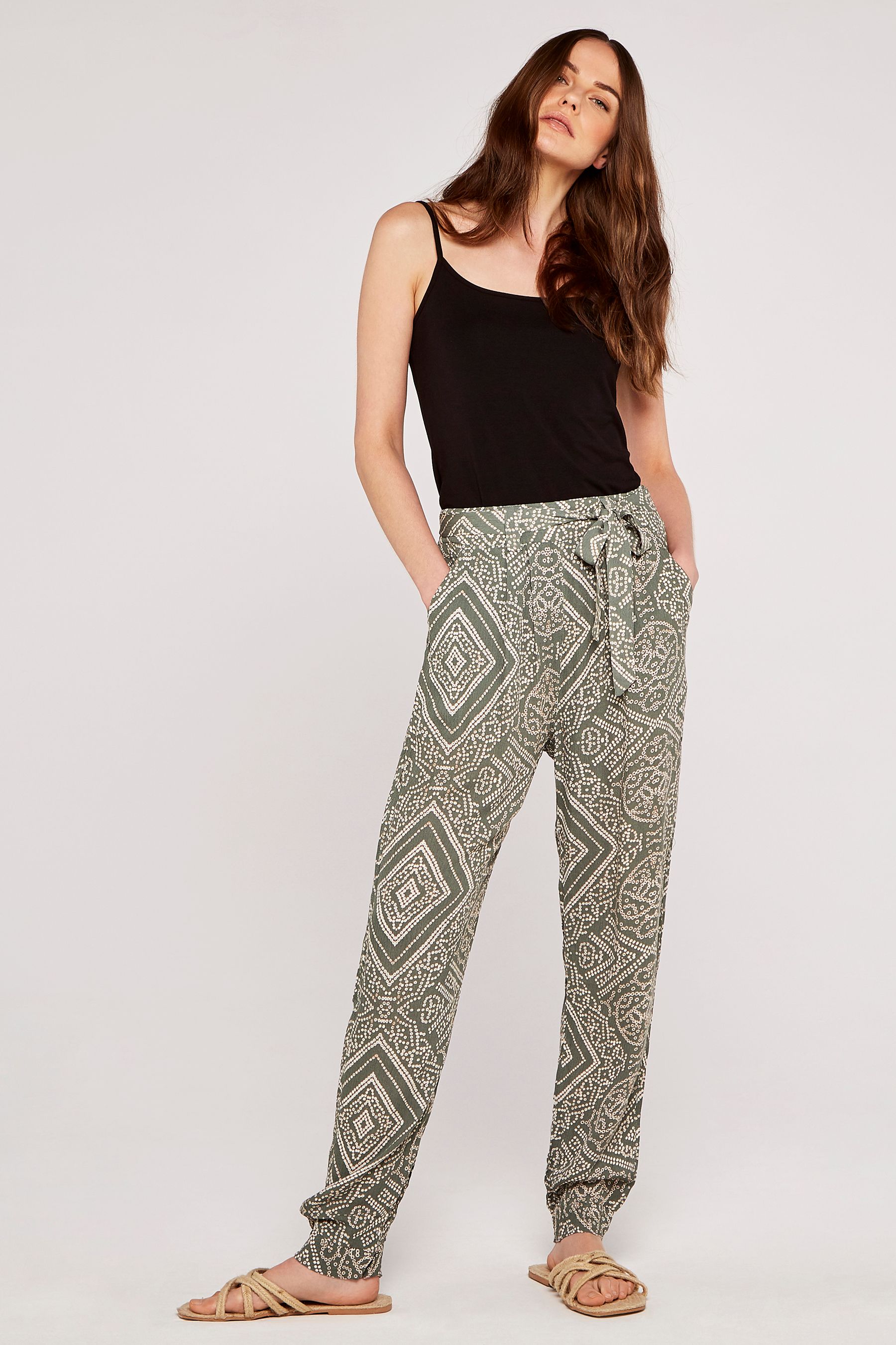 Belted joggers discount