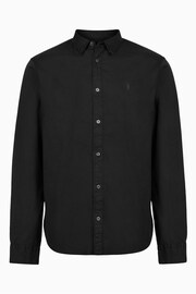 AllSaints Black Crome Hawthorne Long Sleeved Shirt - Image 5 of 5