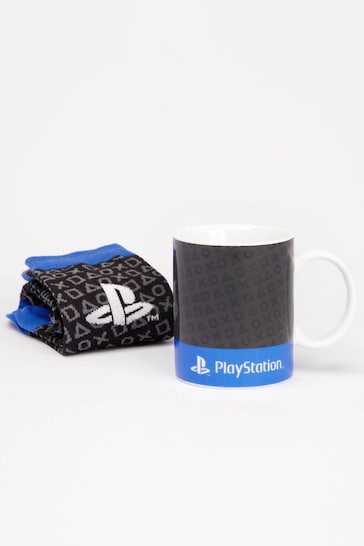 Vanilla Underground Blue Playstation Pusheen Green Mug And Sock Set