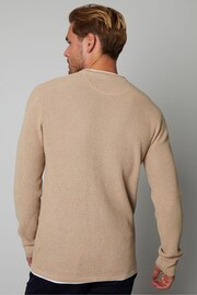 Threadbare Brown Crew Neck Jumper With Mock T-Shirt - Image 2 of 4