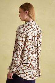 Joules Amilla Cream Multi Satin Shirt - Image 2 of 6