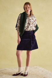 Joules Amilla Cream Multi Satin Shirt - Image 5 of 6