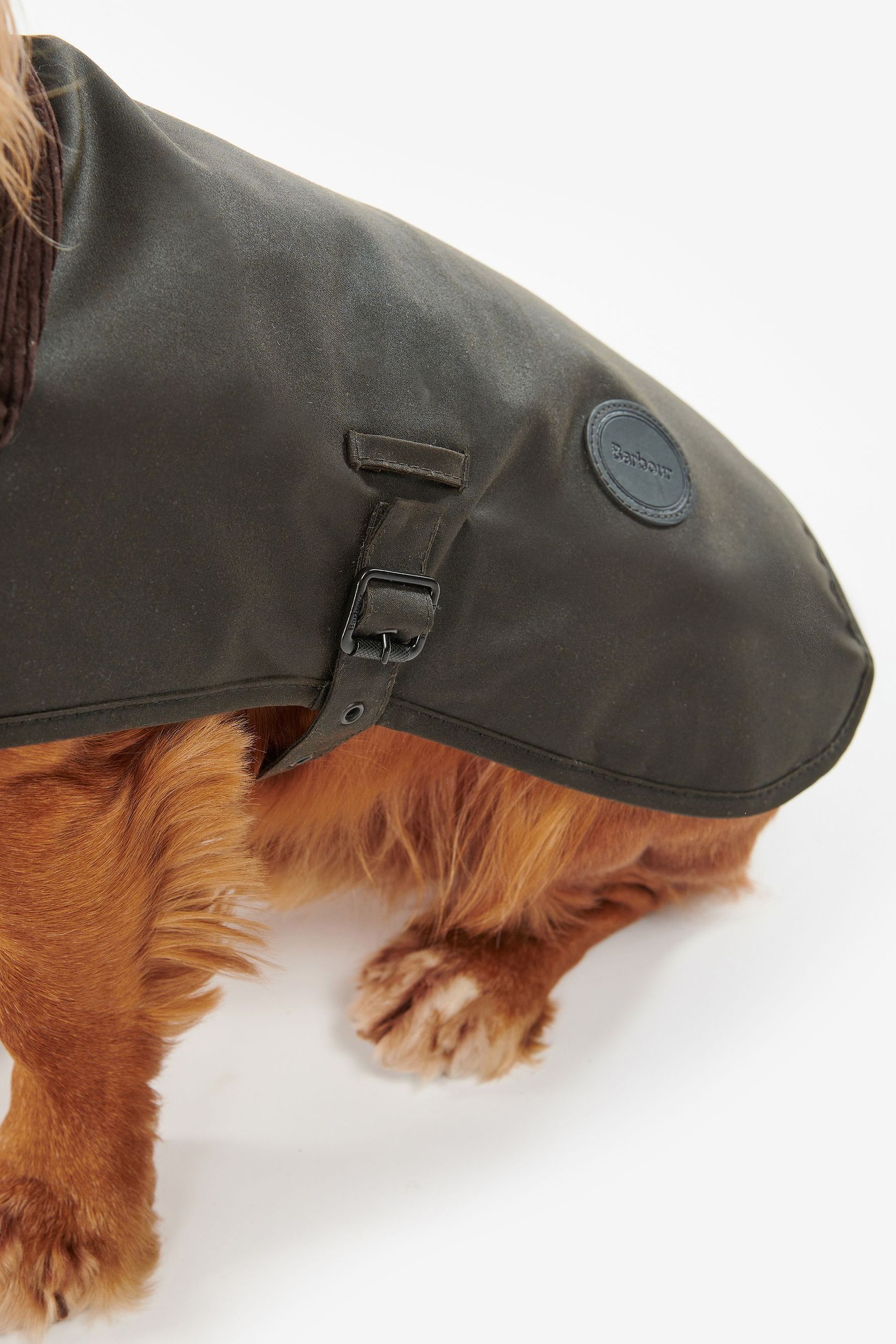 Barbour Olive Green Wax Dog Coat