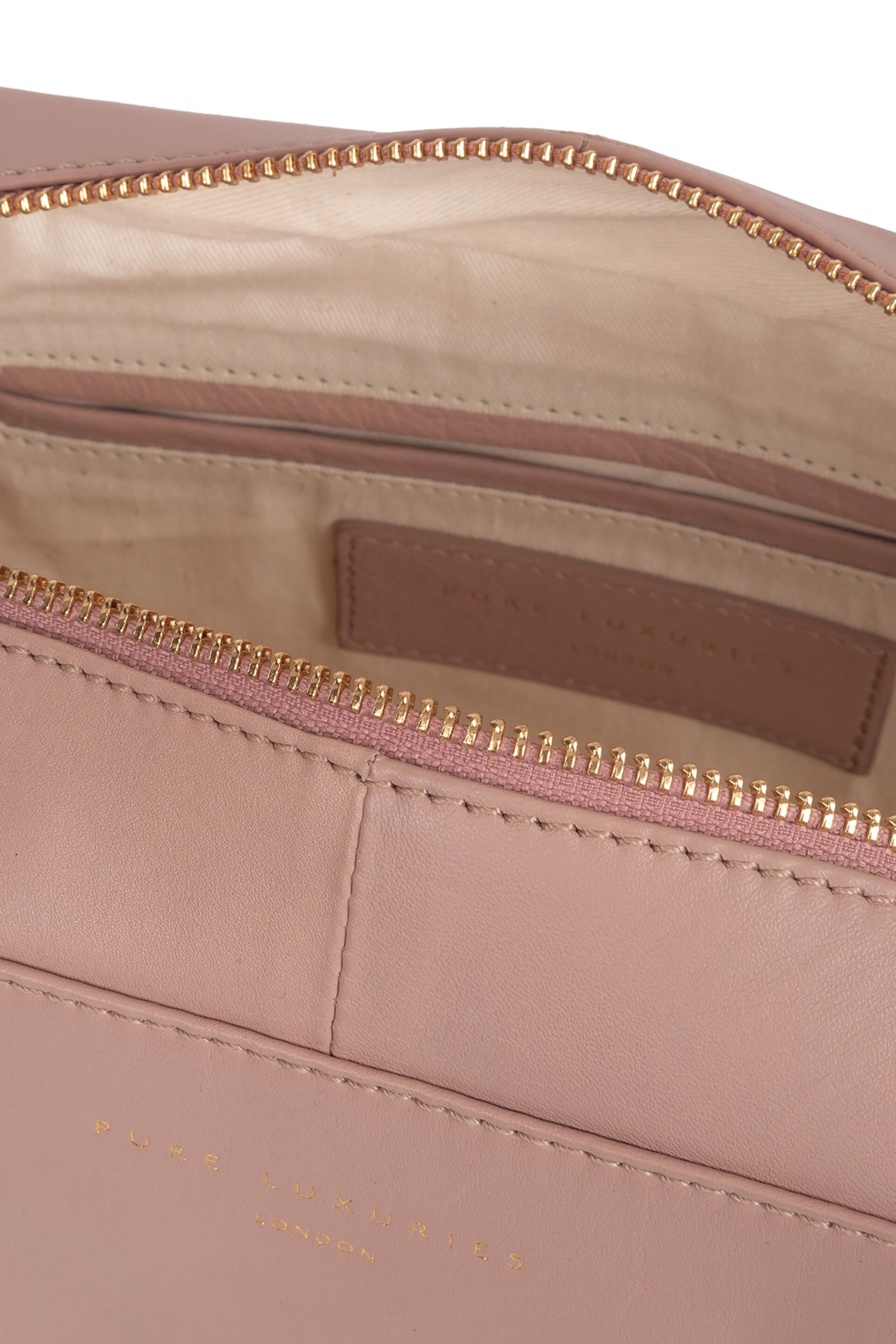Pure Luxuries London Brompton Leather Cosmetic Bag - Image 3 of 6
