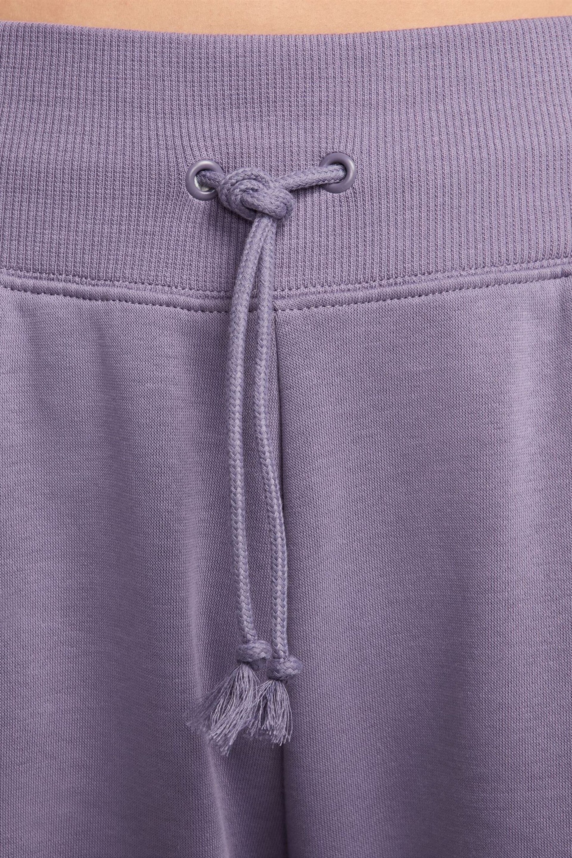 Nike Dark Purple Oversized Mini Swoosh Joggers - Image 3 of 9