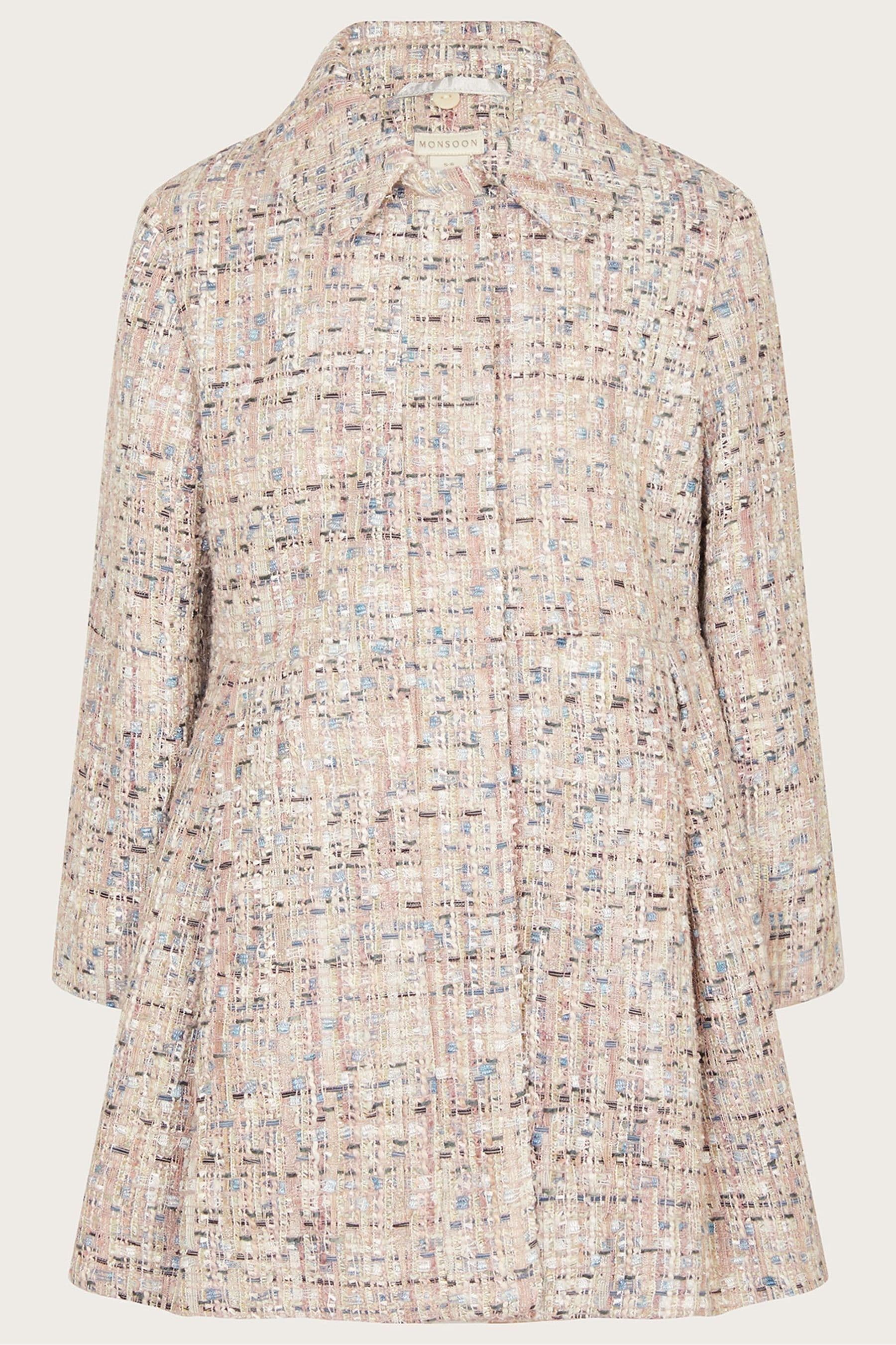 Monsoon tweed coat clearance