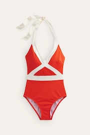 Boden Orange Kefalonia Halterneck Swimsuit - Image 5 of 6