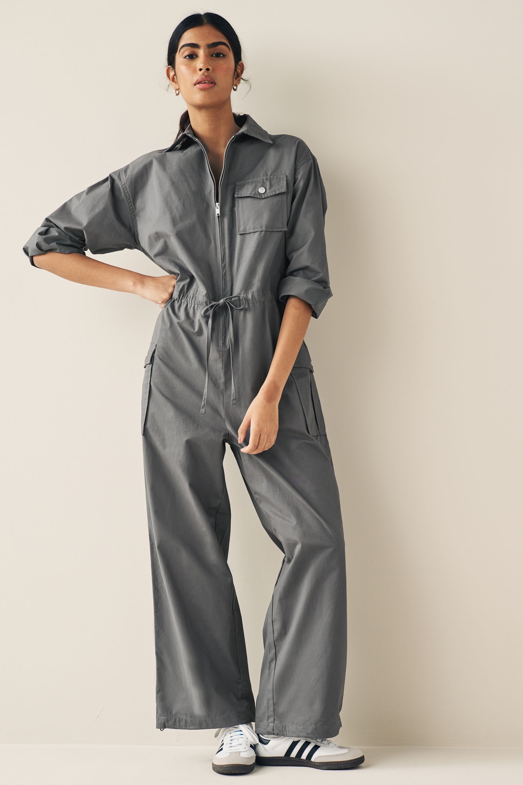 Grey boiler suit womens outlet