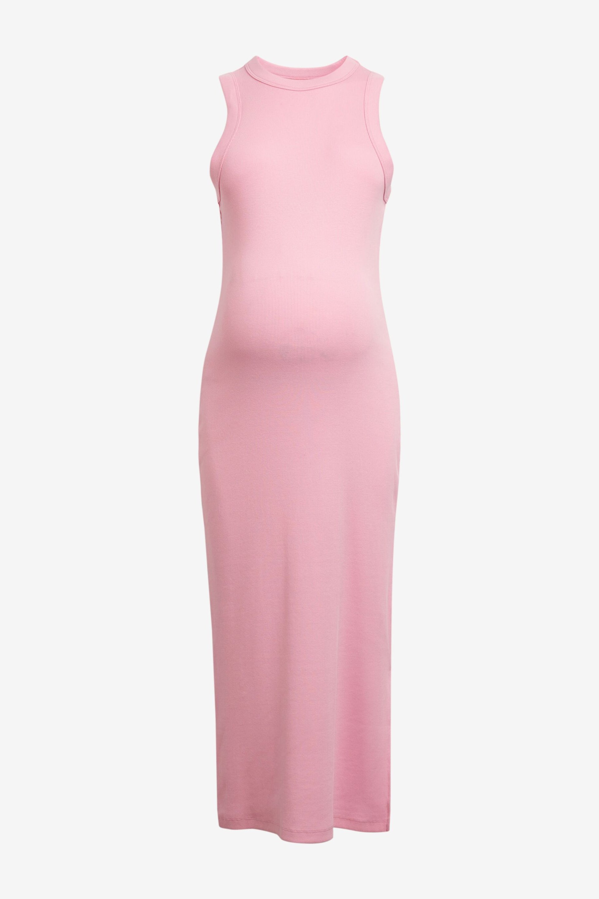 Pink Maternity Ribbed Dress - Image 5 of 7