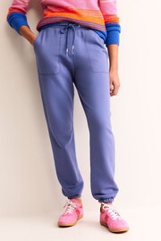 Boden Blue Washed Joggers - Image 1 of 5
