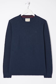 FatFace Braunton Blue Crew Jumper - Image 5 of 5