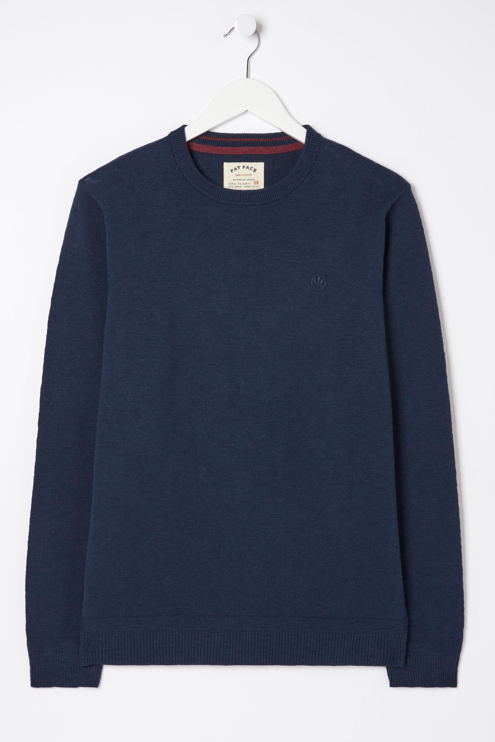 FatFace Blue Braunton Crew Jumper - Image 5 of 5