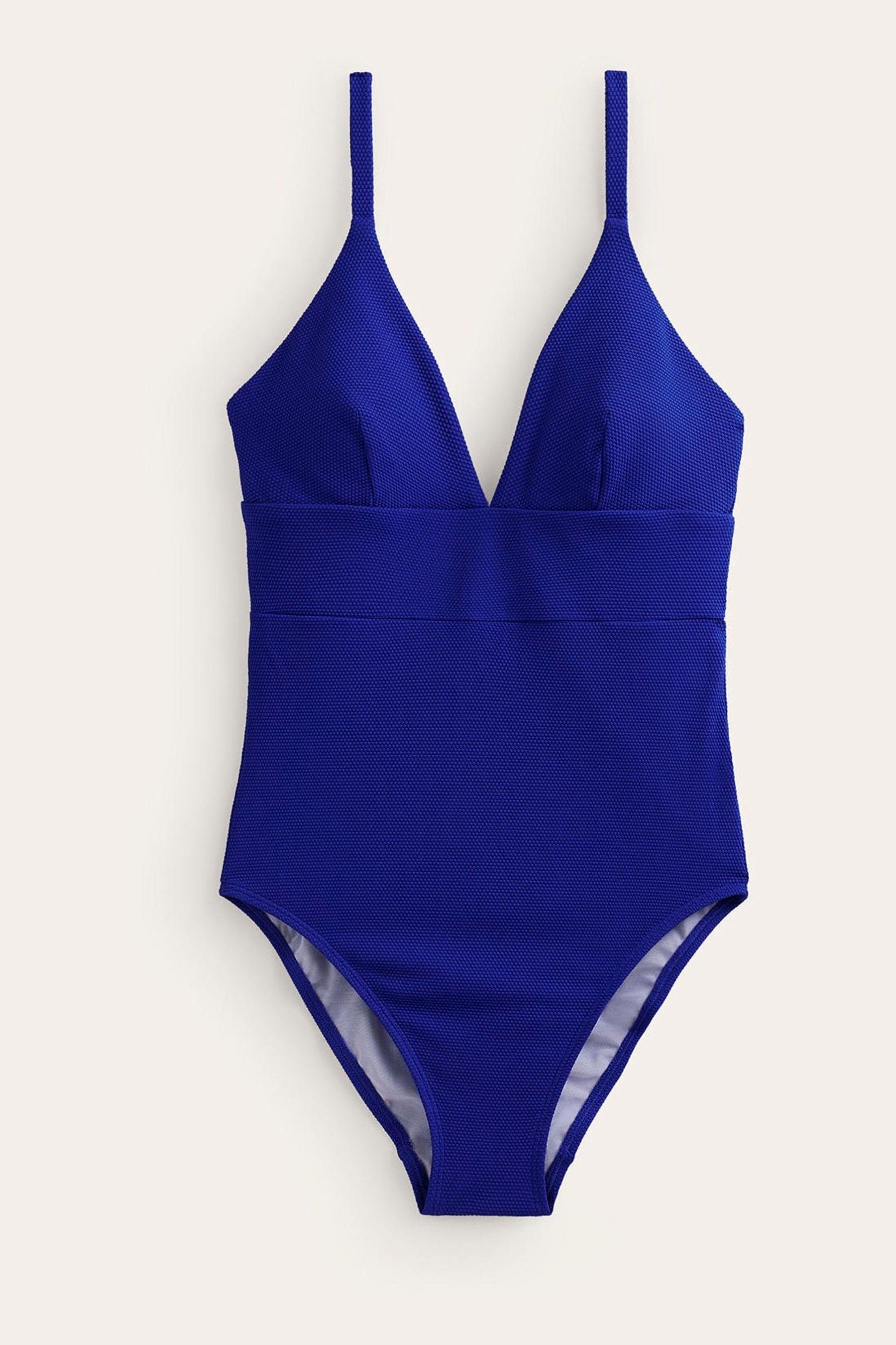 Boden Purple blue Arezzo V Neck Panel Swimsuit
