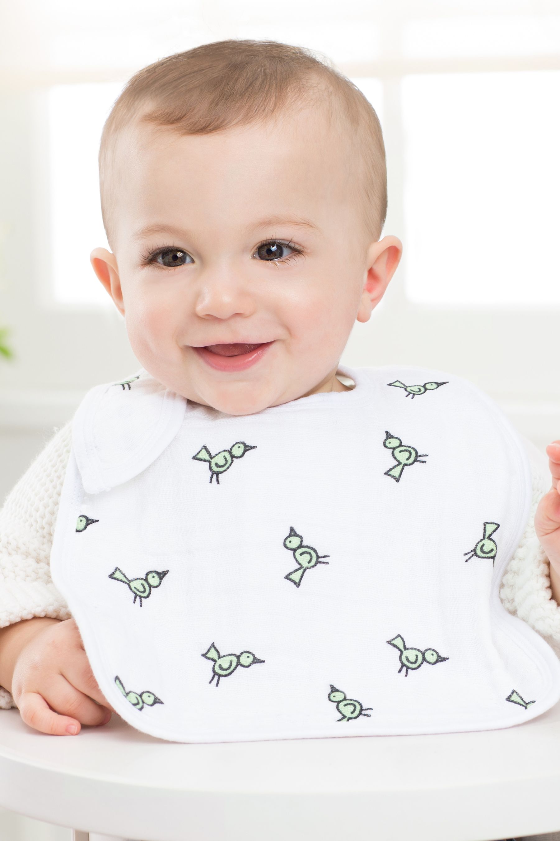Buy aden anais White Snap Bibs Cotton Muslin Jungle 100 Cotton Jam 3 Pack from Next Luxembourg
