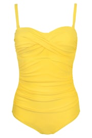 Pour Moi Yellow Santa Monica Removable Straps Tummy Control Swimsuit - Image 4 of 5