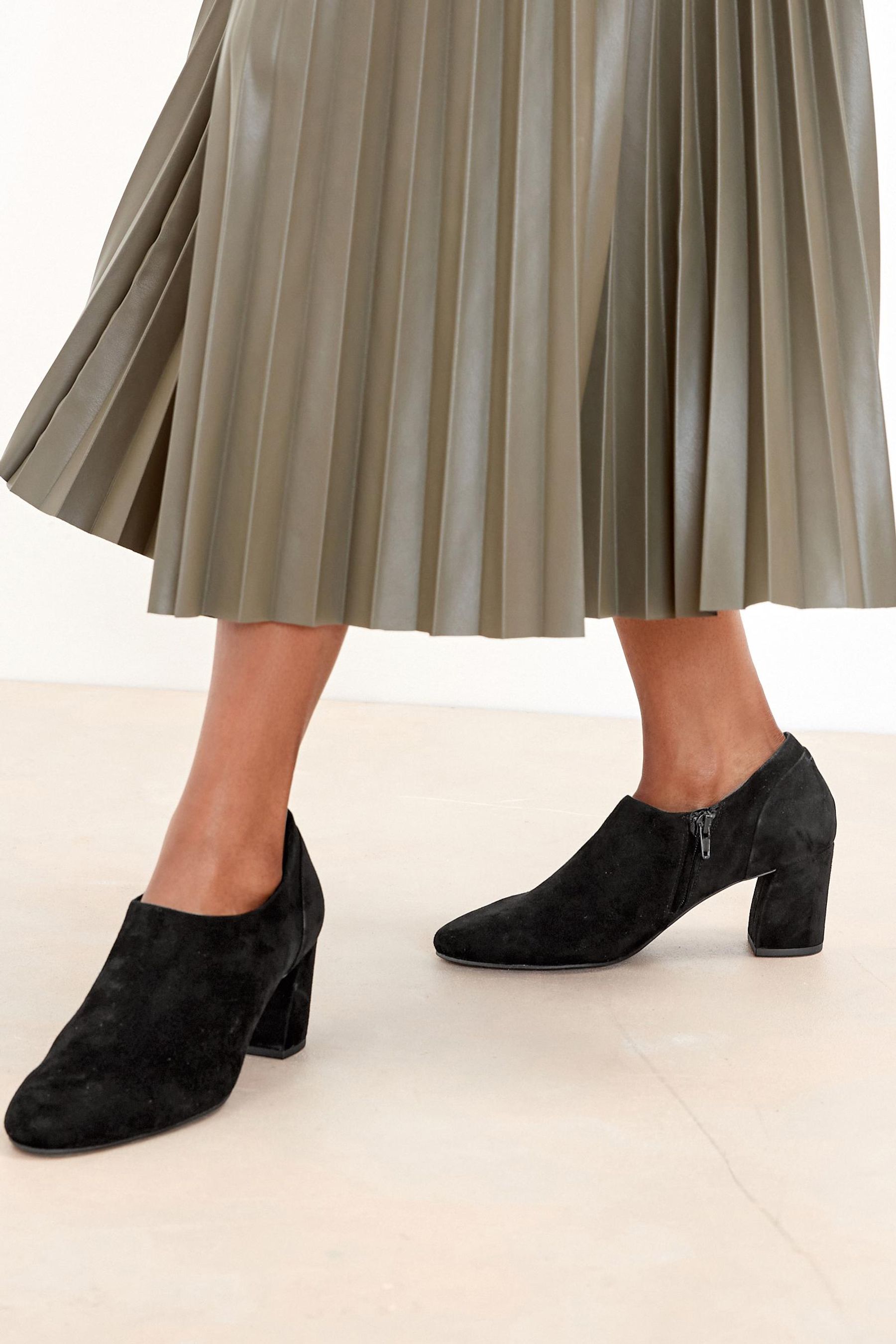 Buy Black Suede Forever Comfort with MotionFlex Closed Heels from the Next UK online shop