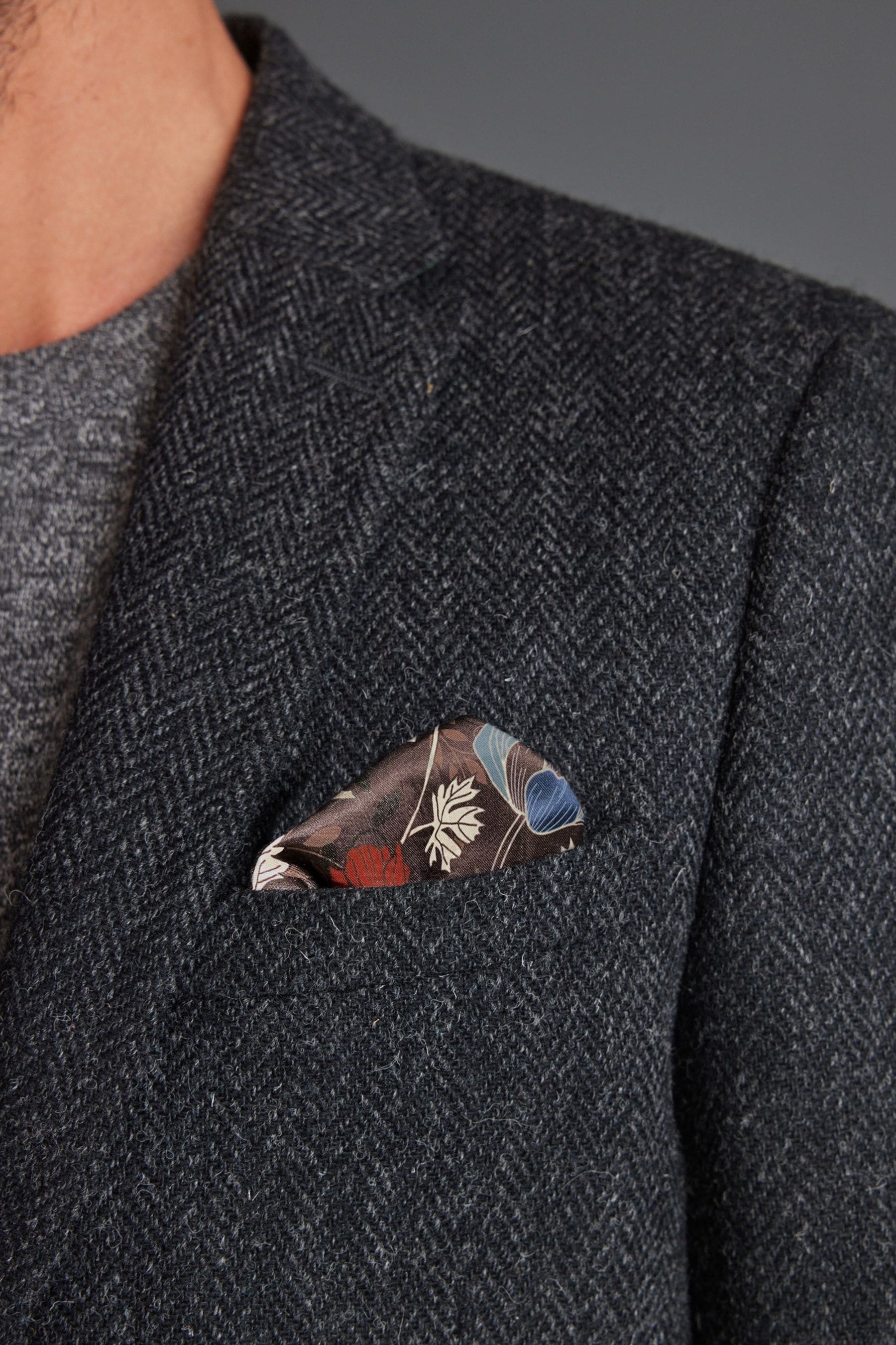 Buy Charcoal Grey Signature Harris Tweed British Wool Blazer from Next Ireland