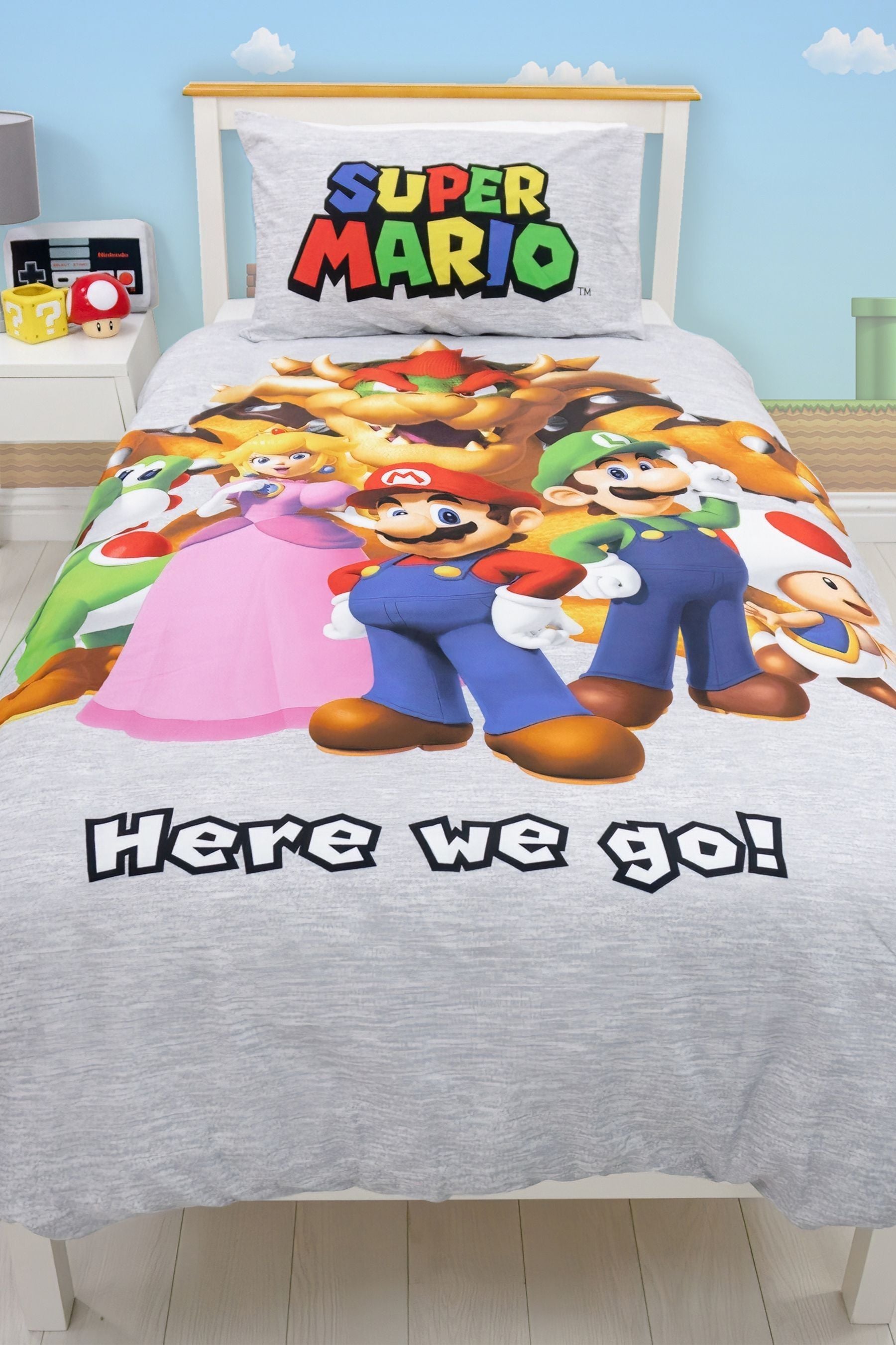 Nintendo crib bedding top