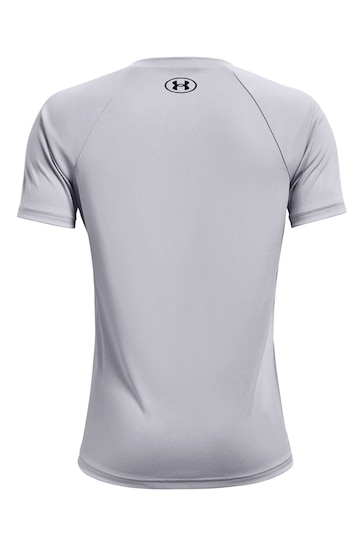 Under Armour Grey Tech Big Logo Short Sleeve T-Shirt