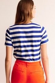 Boden Blue Bea Short Sleeve Breton T-Shirt - Image 2 of 5