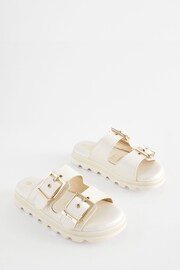 Baker by Ted Baker Girls Satin Footbed Buckled Sandals - Image 1 of 7