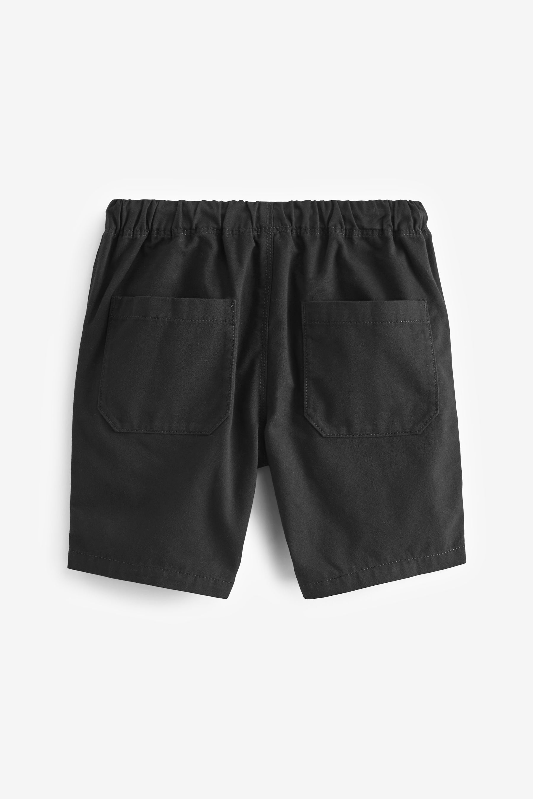 Black Single 100 Cotton Pull On Shorts 3 16yrs