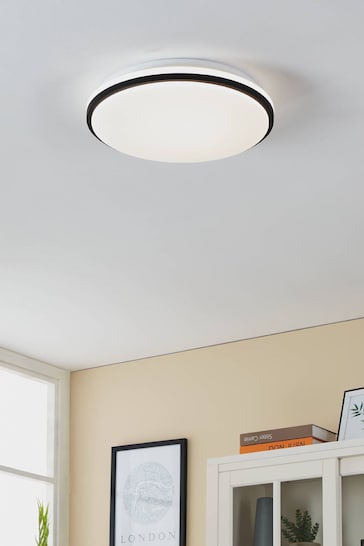 Eglo White Pinetto LED Circular Ceiling Light