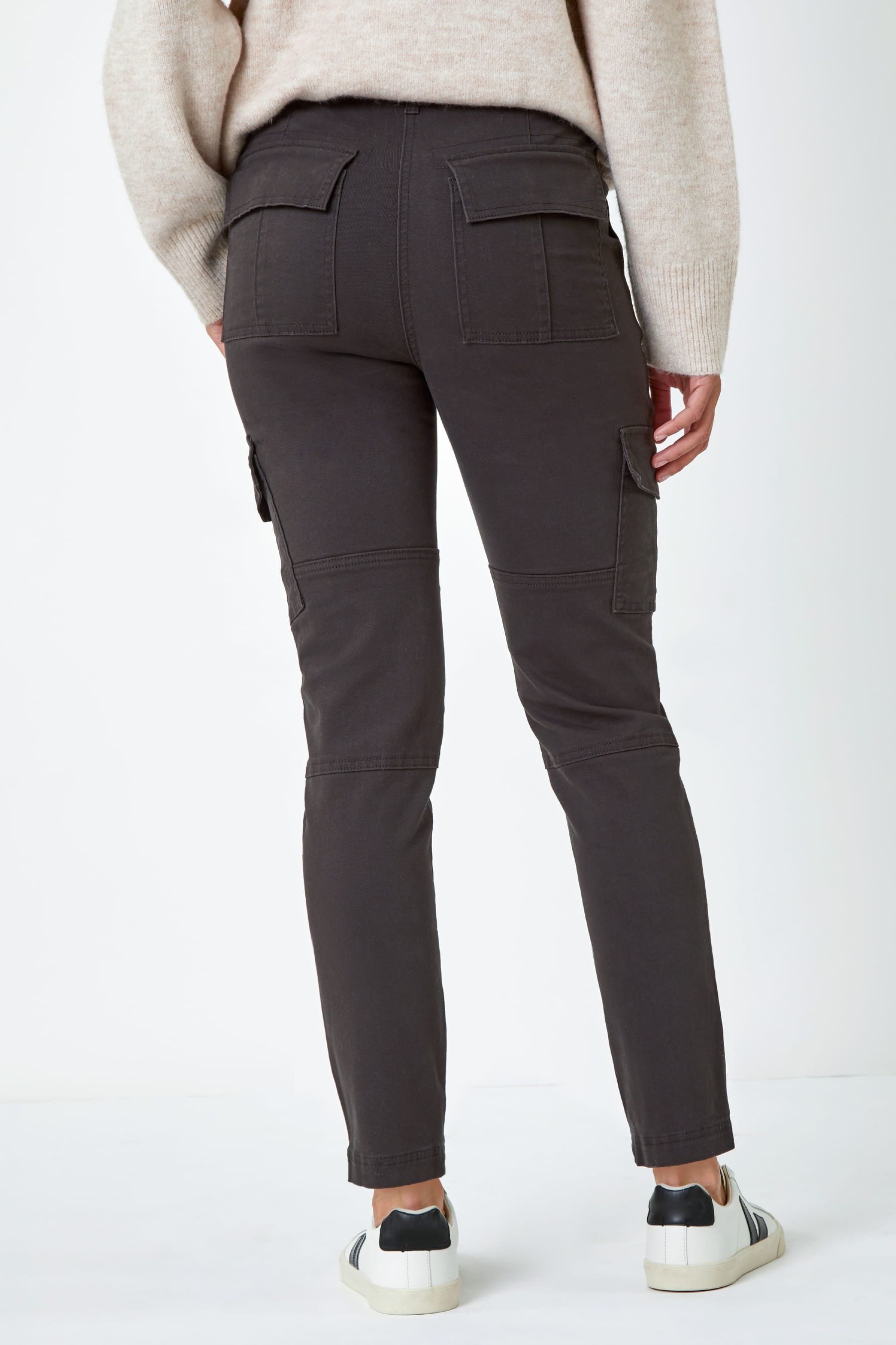 Buy Roman Grey Stretch Denim Cargo Jeggings from the Next UK