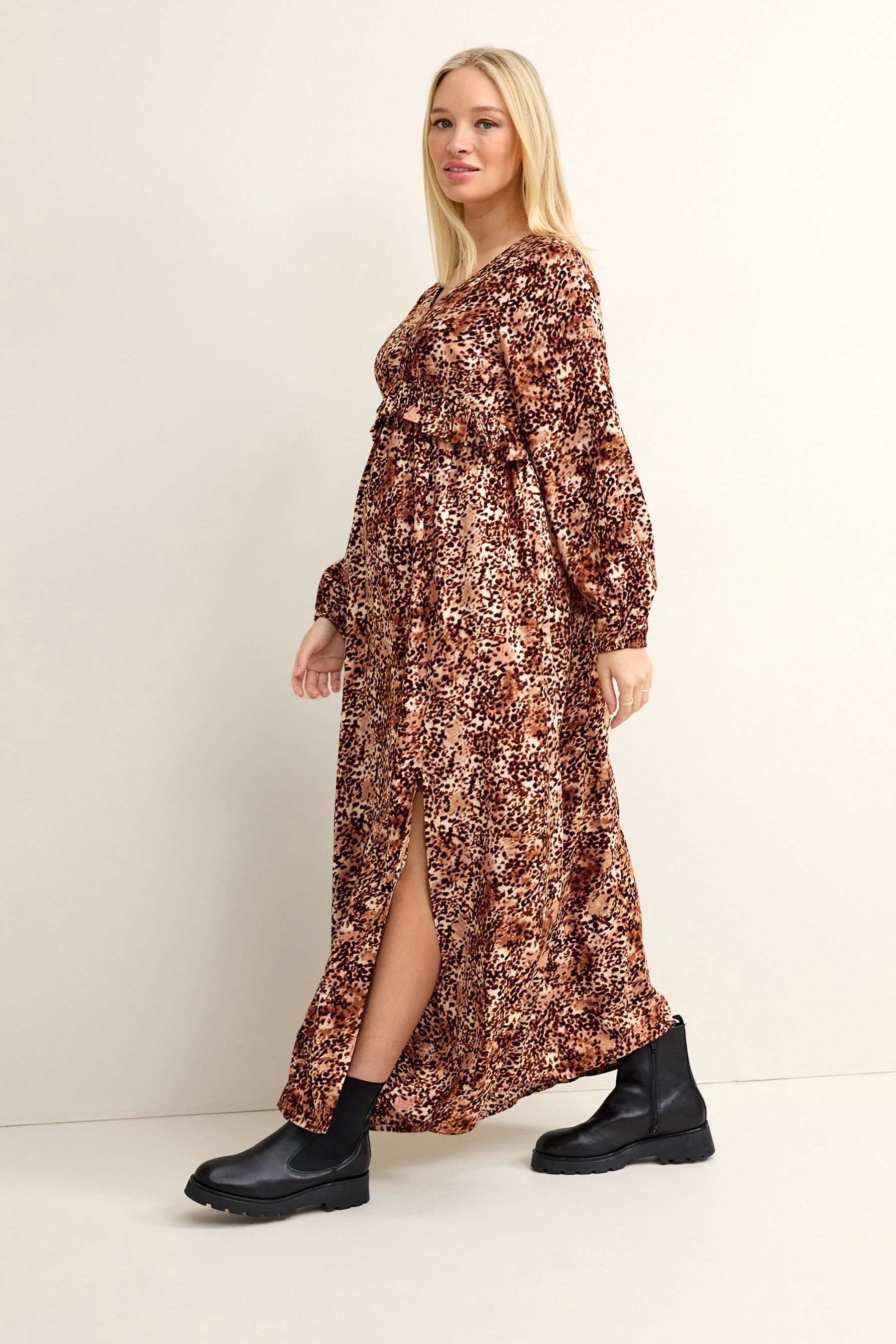 Buy Animal Print Maternity Maxi Dress from the Next UK online shop