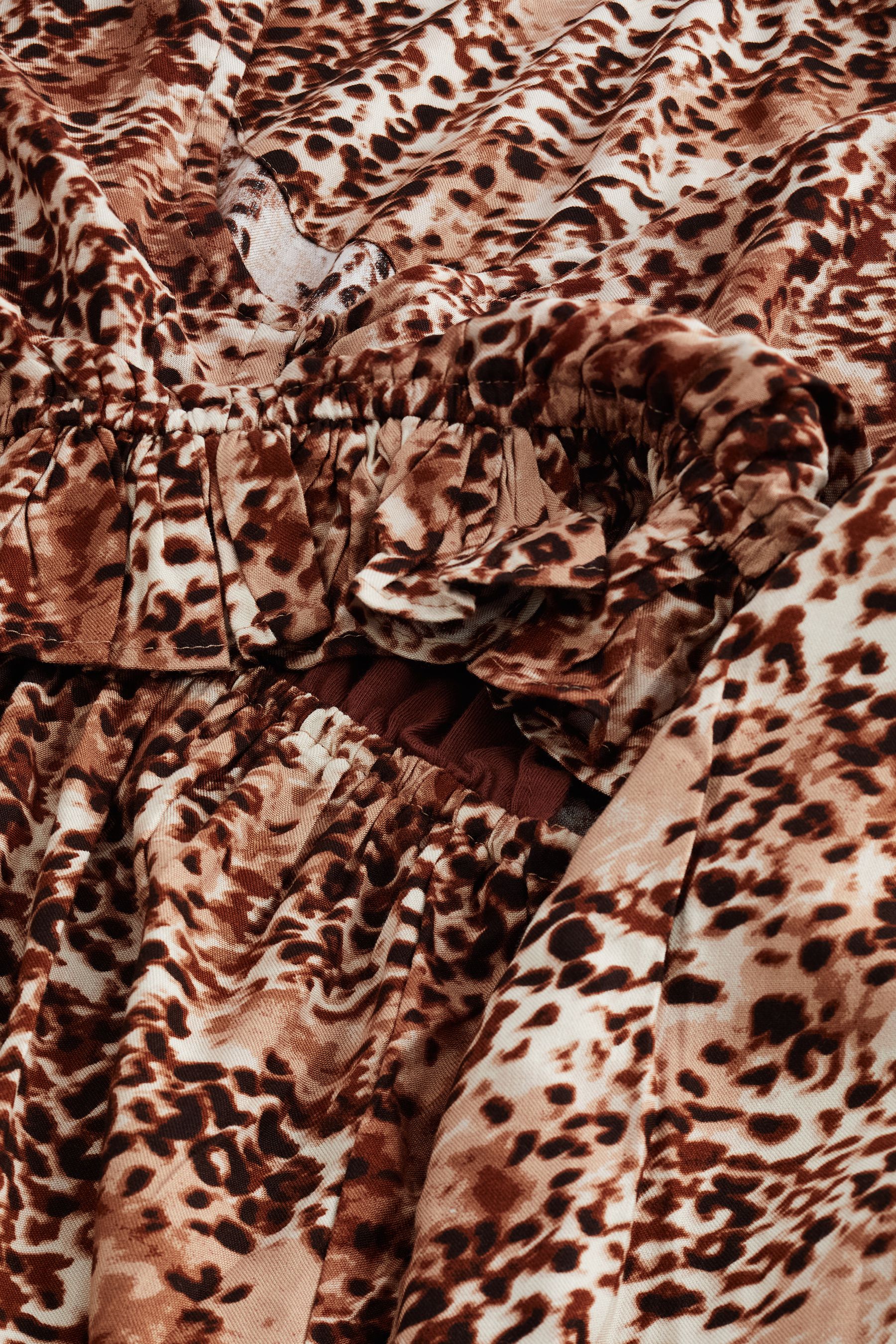 Leopard print maternity maxi dress store