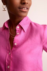 Boden Pink Sienna 100% Linen Shirt - Image 4 of 5