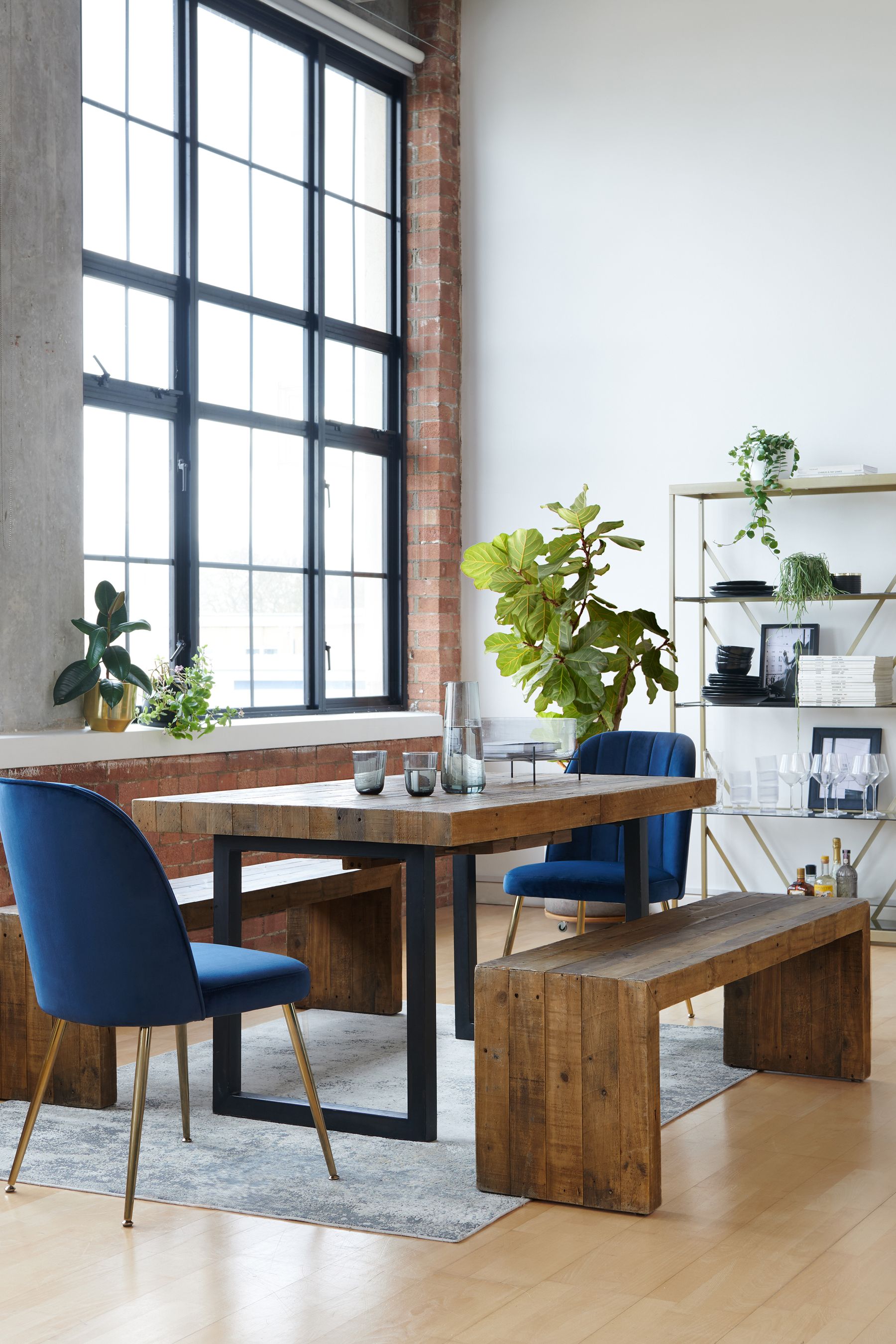 Brooklyn extending cheap dining table
