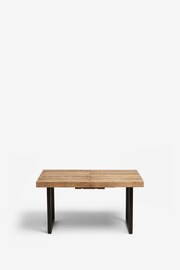Dark Brooklyn Reclaimed Pine 6 to 8 Seater Extending Dining Table - Image 7 of 9