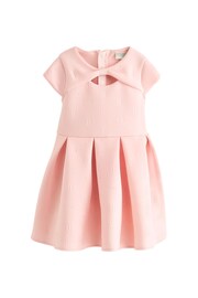 Baker by Ted Baker Pink Cutout Bow Embossed Scuba Dress - Image 4 of 8