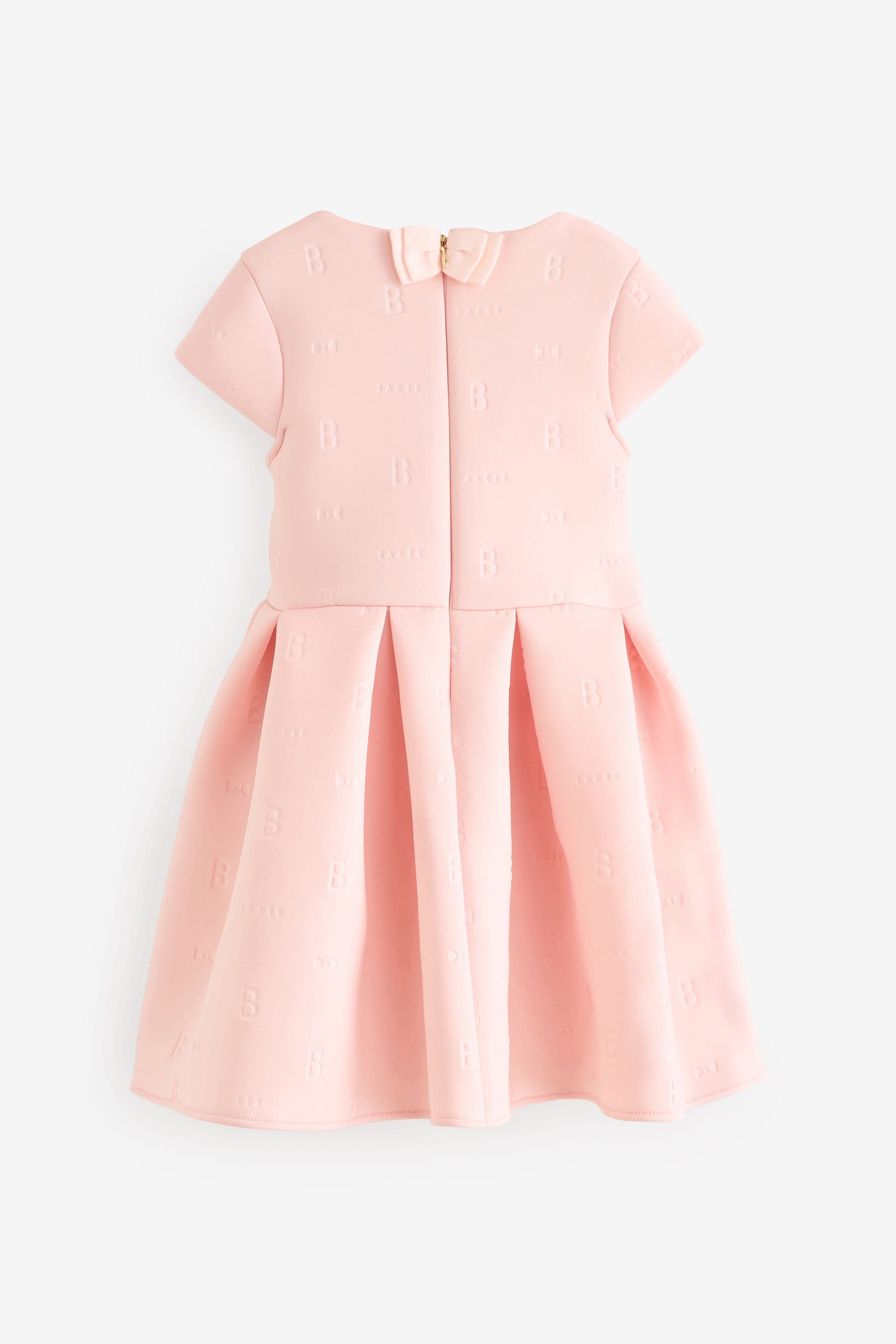 Buy Baker by Ted Baker Pink Cutout Bow Embossed Scuba Dress from Next Canada