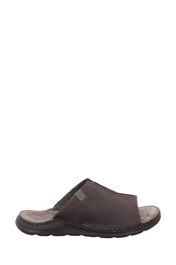 Josef Seibel Maverick Brown Mule Sandals