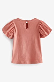 Rust Brown Puff Short Sleeve T-Shirt (3mths-7yrs) - Image 5 of 6