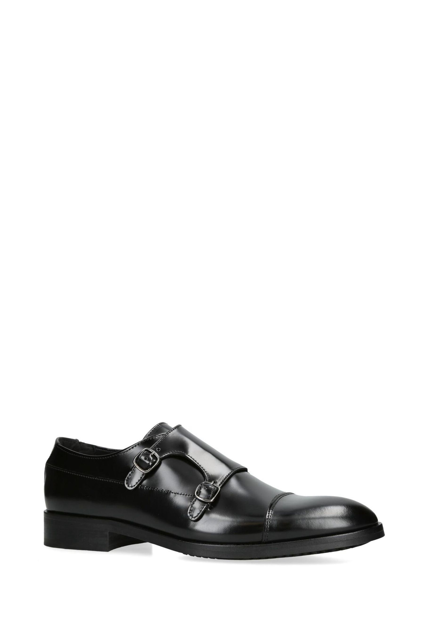 Buy Kurt Geiger London Hunter Monk Black Patent Shoes from the
