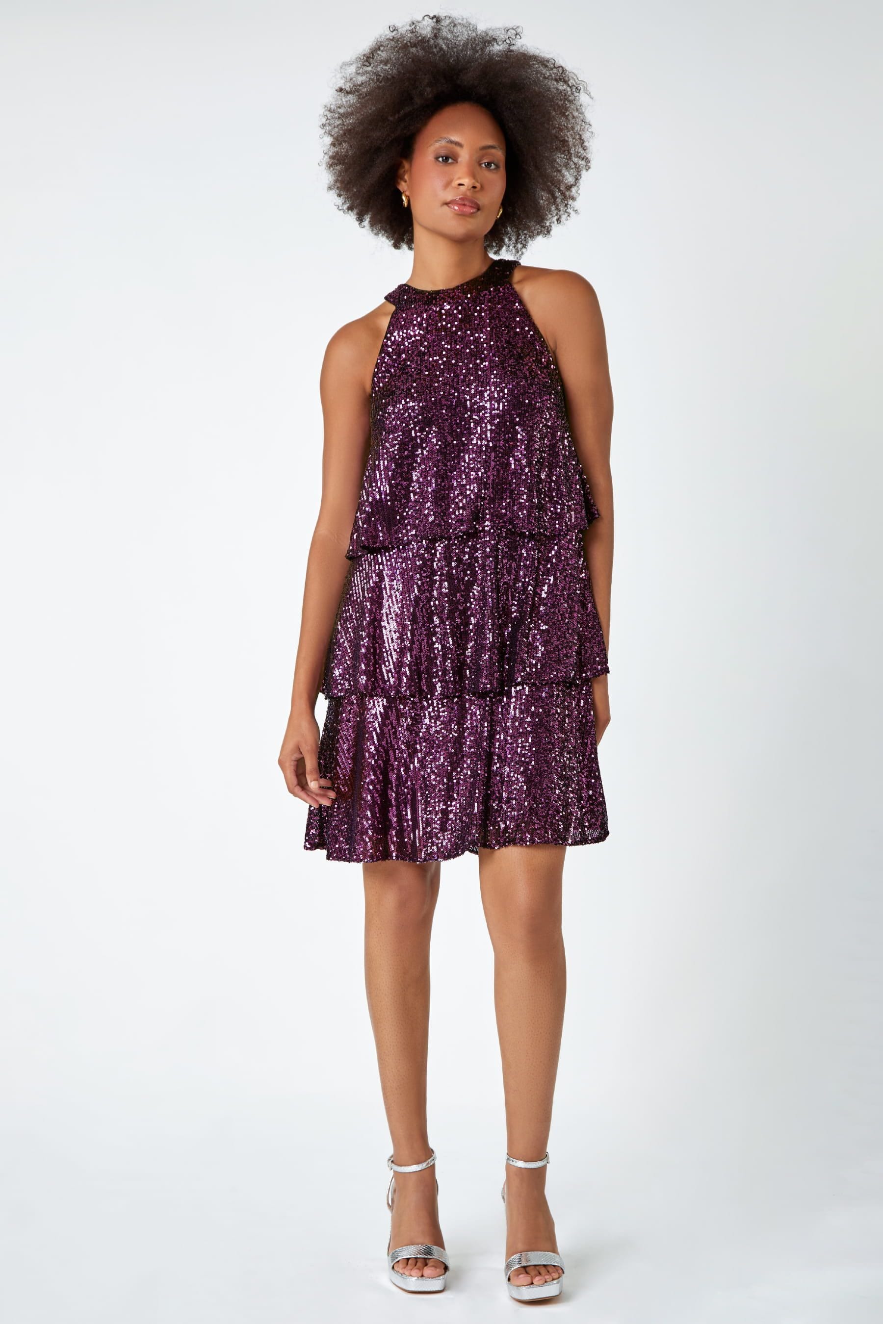Purple party dress uk outlet
