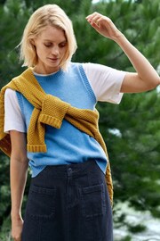 Seasalt Cornwall Blue East View Knitted Vest - Image 3 of 8